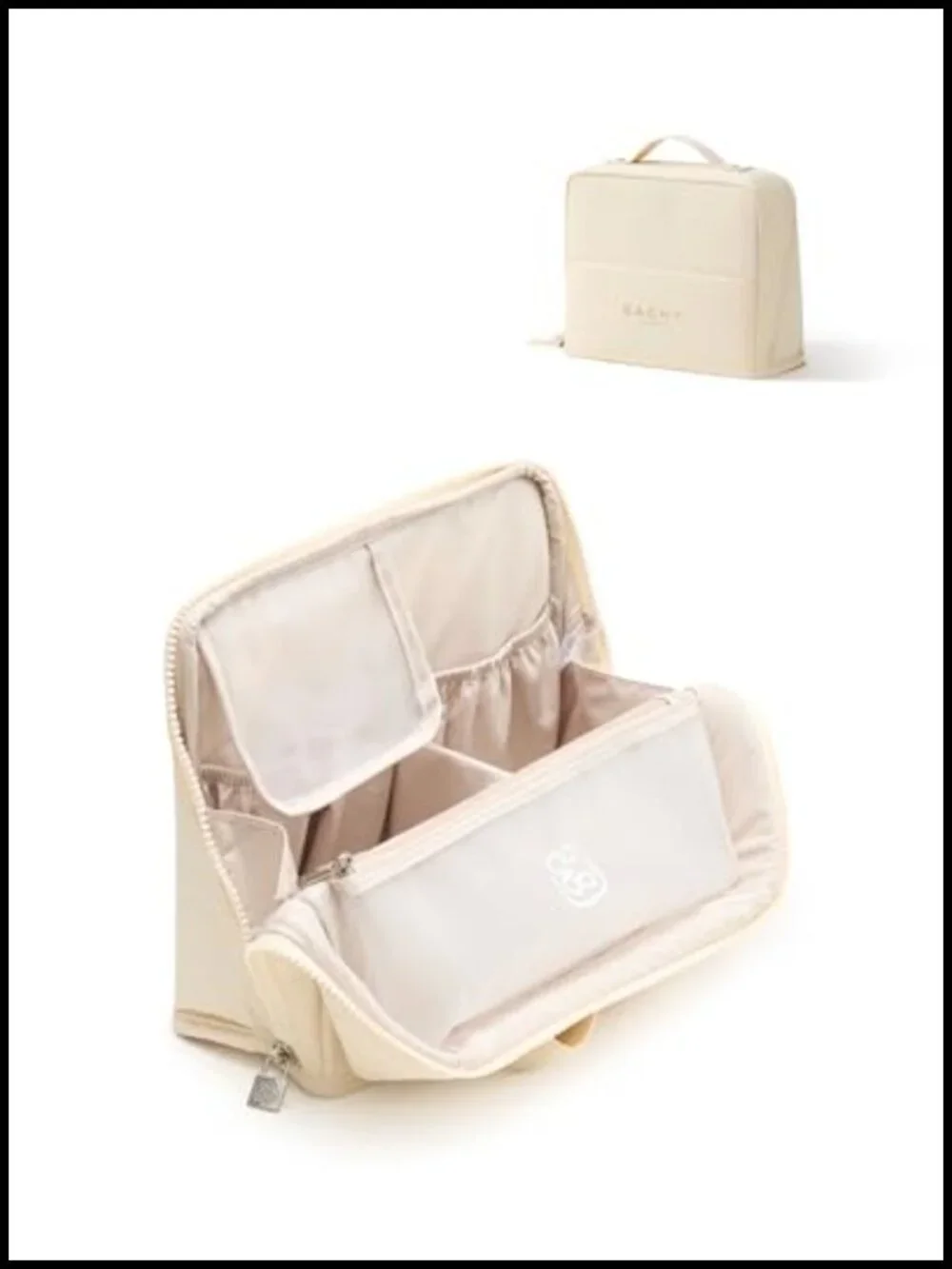 Large Waterproof Cosmetic Bag & Toiletry Organizer with Phone Holder,